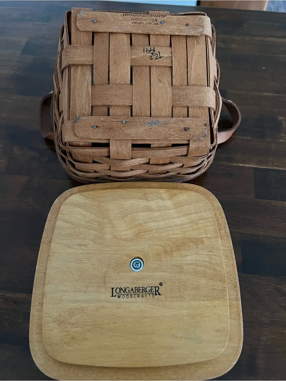 Longaberger Small Berry Basket with Lid, 1991